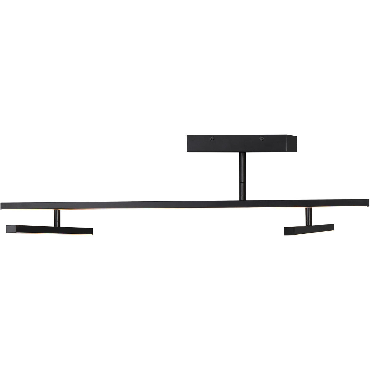 Duo LED 4.75 inch Matte Black Semi-Flush Mount Ceiling Light